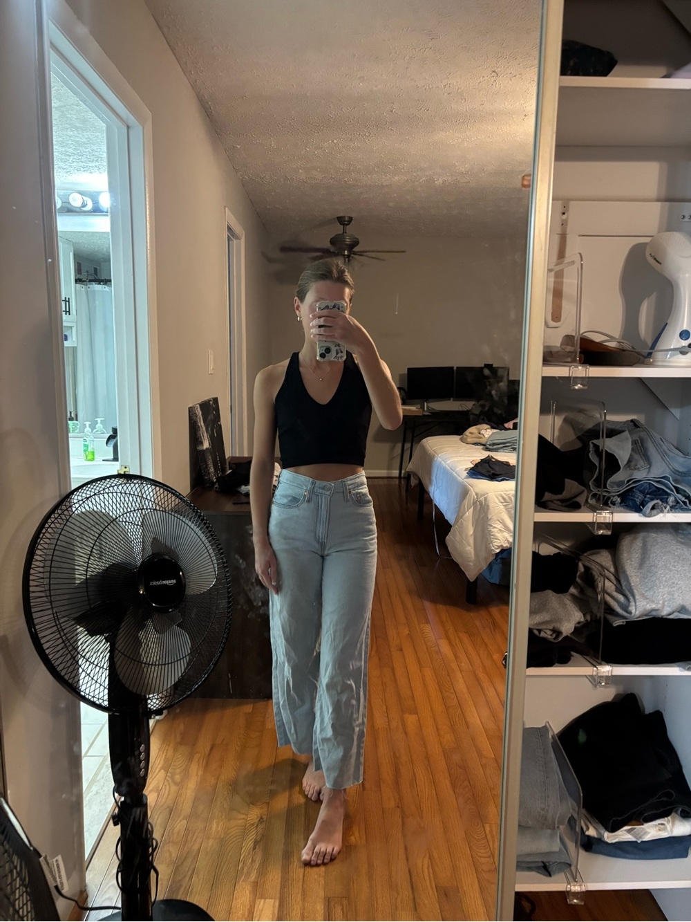 Levi's Light Wash Wide Leg Jeans